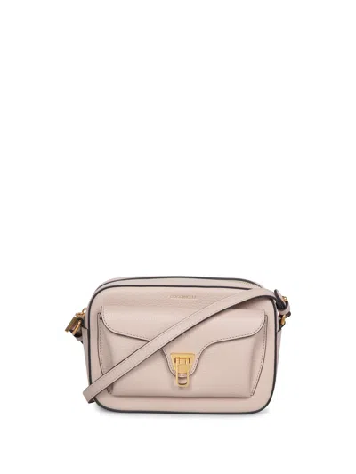 Coccinelle Beat Soft Mini Cipria Handbag In Pink