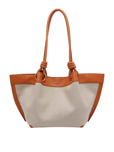 Coccinelle Beige Medium Finn Shoulder Bag In Sand