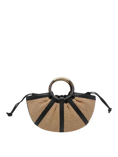 Coccinelle Beige Medium Shell Handbag In Sand