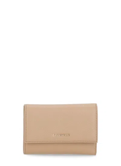 Coccinelle Beige Metallic Soft Wallet