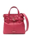 Coccinelle Belted Tote Bag In Red