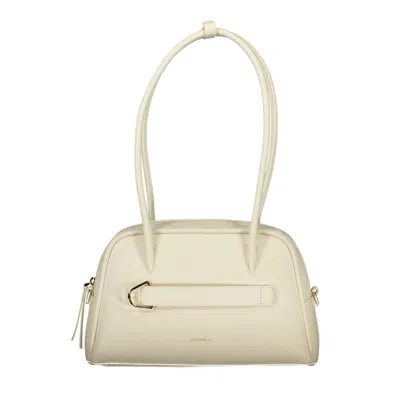 Coccinelle Bianco Pelle Women Handbag In White