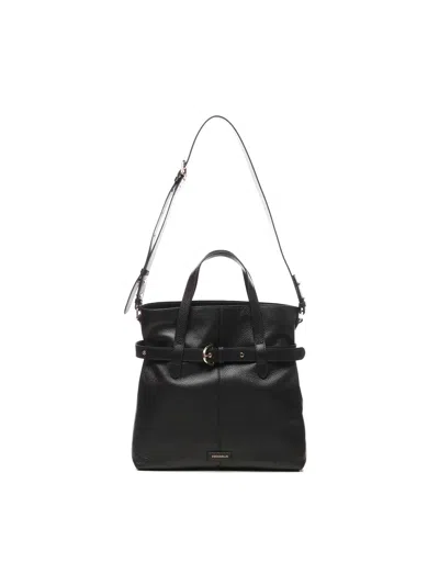 Coccinelle Black Bucket Bag With Buckle