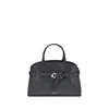 Coccinelle Black Calf Leather Bos Taurus Handbag In Black