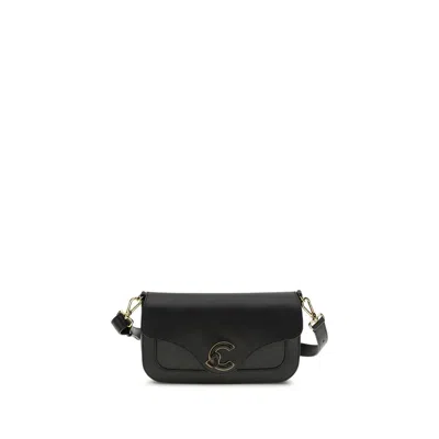Coccinelle Black Calf Leather Bos Taurus Shoulder Bag