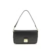 Coccinelle Black Calf Leather Bos Taurus Shoulder Bag