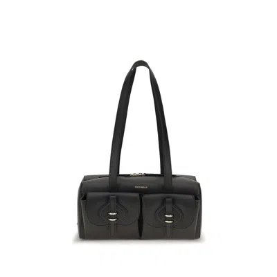 Coccinelle Black Calf Leather Bos Taurus Shoulder Bag