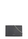 Coccinelle Chain Strap Shoulder Bag With Gold Hardware In Black