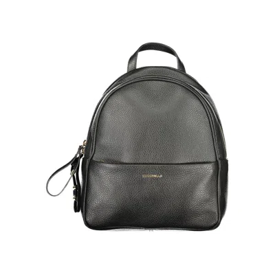 Coccinelle Black Leather Backpack