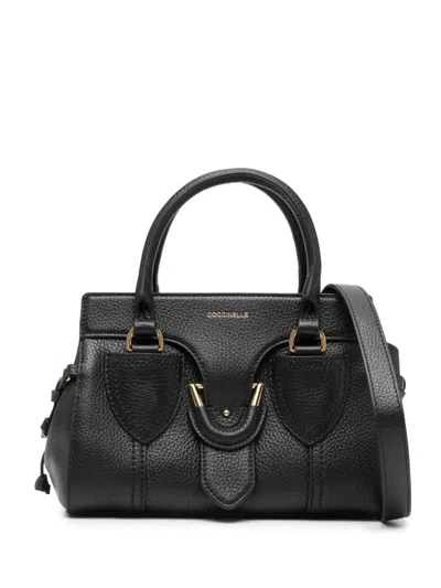 Coccinelle Black Leather Bag With Tassel