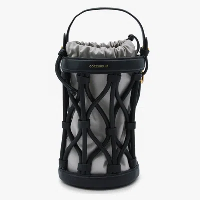 Coccinelle Black Leather Koi Satchel