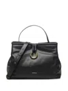 Coccinelle Ring-detail Top-handle Bag In Black