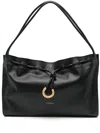 Coccinelle 'isabela' Tote Bag In Black Leather In Black