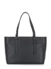 Coccinelle Malory Logo Stamp Large Shoulder Bag In Black
