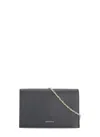 Coccinelle Chain Strap Shoulder Bag With Gold Hardware In Gray