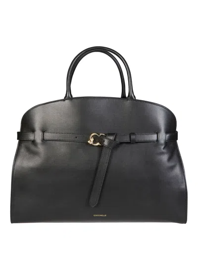 Coccinelle Black Sabine Structured Shoulder Bag