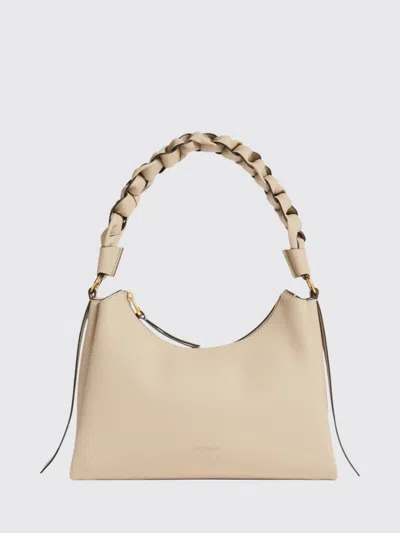 Coccinelle Shoulder Bag Woman Color Beige In Neutral