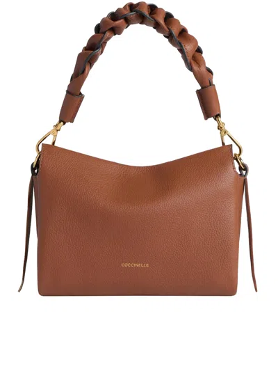 Borsa A Spalla In Pelle Double Boheme Medium In Brown from Coccinelle