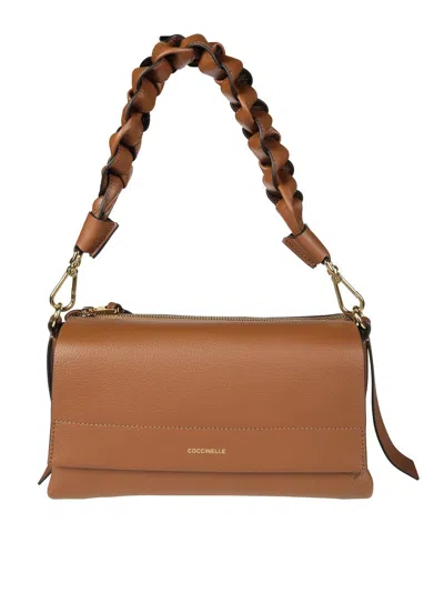 Coccinelle Boheme Grana Double Hand Bag In Brown