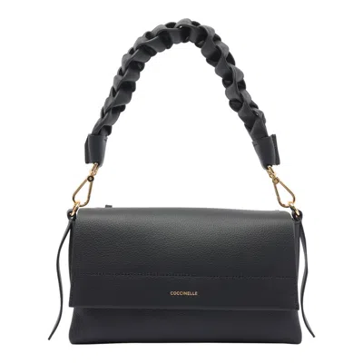 Coccinelle Boheme Grana Double Shoulder Bag In Black