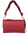 Coccinelle Boheme Grana Double Shoulder Bag In Red