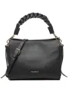Coccinelle Small Braided-handle Leather Shoulder Bag In Black
