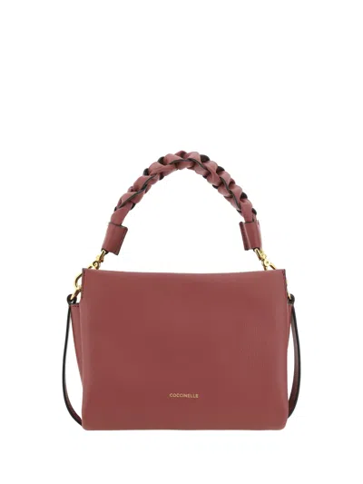 Coccinelle Boheme Handbag In Brandy/gren.red