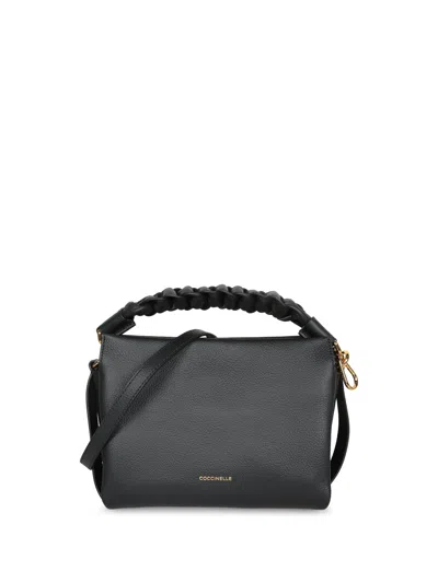 Coccinelle Boheme Leather Bag In Black