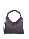 Coccinelle Two-sided Leather Shoulder Bag Boheme Small In Black