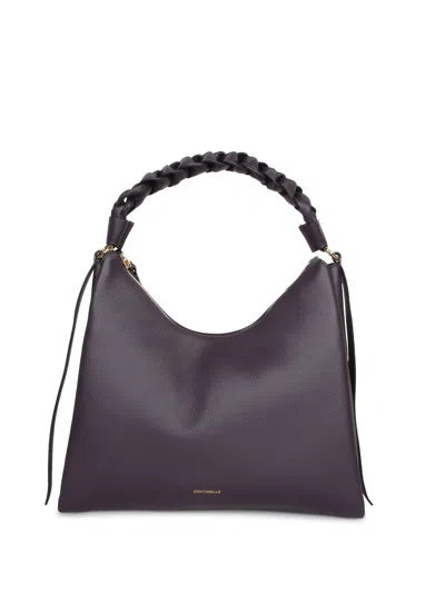 Coccinelle Boheme Leather Bag In Brown