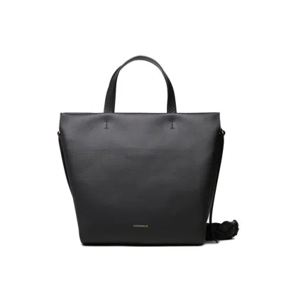Coccinelle Boheme Leather Bag In Noir/cuir