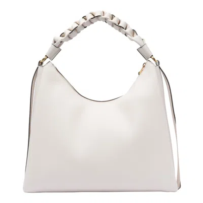 Coccinelle Medium Boheme Shoulder Bag In White