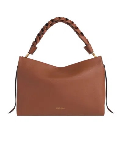 Coccinelle Borsa A Spalla In Pelle Double Boheme Small In Multi