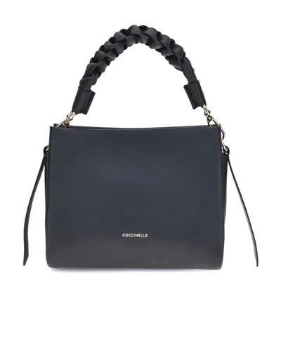 Coccinelle Boheme Zipped Small Tote Bag In Black