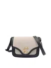 Coccinelle Natural Beige And Black C-me Crossbody Bag