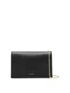 Coccinelle Natural Dandy Foldover-top Shoulder Bag In Black