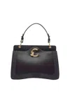 Coccinelle Black C-me Bimateri Crossbody Bag In Black