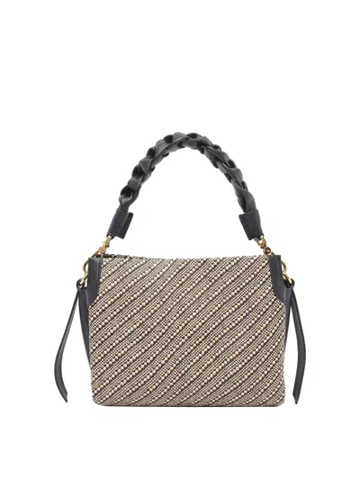 Coccinelle Brown Boheme Bicolor Straw Handbag