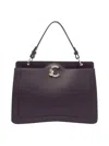 Coccinelle Prune C-me Handbag In Purple