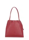 Coccinelle Logo Embossed Drawstring Tote Bag