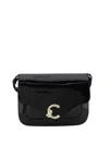 Coccinelle C-me Patent Shoulder Bag In 黑色