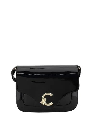 Coccinelle C-me Patent Shoulder Women's Bag In Black