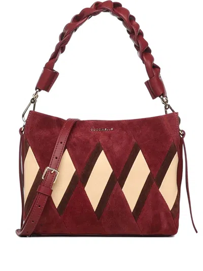Coccinelle Braided Handle Tote Bag In Red
