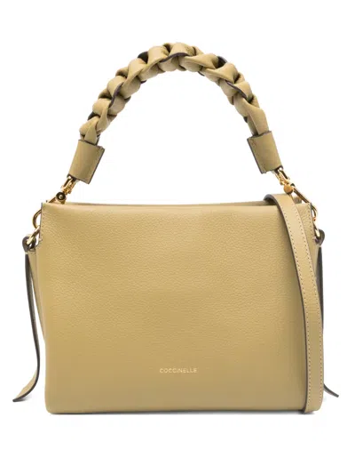 Coccinelle Braided-handle Tote Bag In Yellow