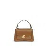 Coccinelle Brown Calf Leather Bos Taurus Handbag In Brown