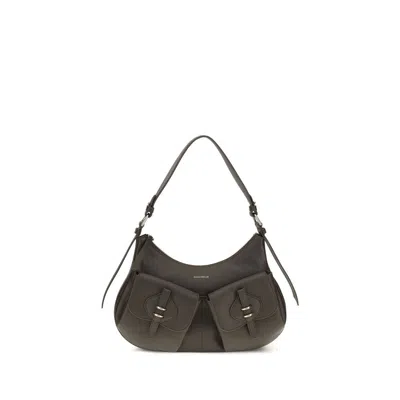 Coccinelle Brown Calf Leather Bos Taurus Shoulder Bag
