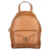 Coccinelle Brown Leather Women Women's Backpack In Brown