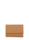 Coccinelle Metallic Soft Wallet In Brown