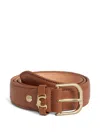 Coccinelle Buckle-fastening Belt In Brown