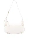 Coccinelle Buckle-fastening Leather Shoulder Bag In White